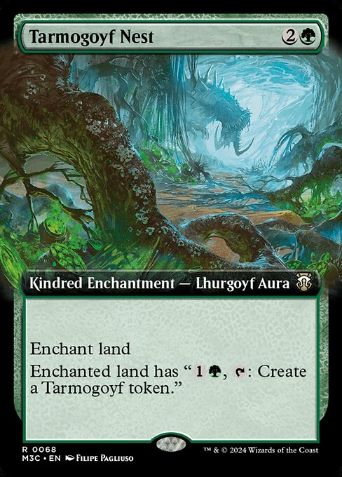 Tarmogoyf Nest Extended Art MTG Single | M3C Commander #068