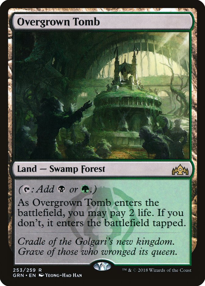 Overgrown Tomb MTG Singles | Guilds of Ravnica #253