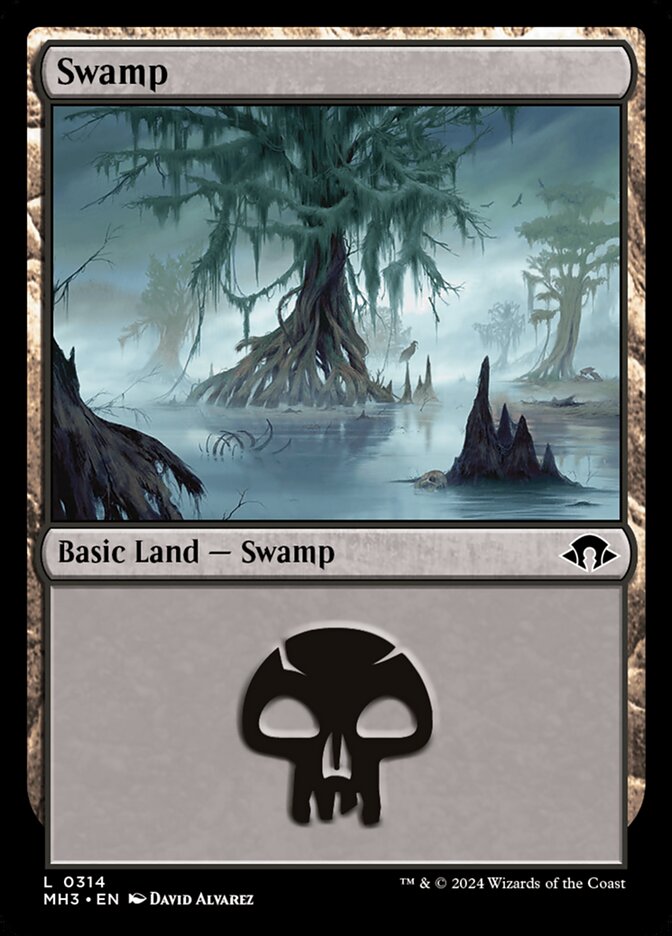 Swamp V.1 Basic Land MTG Single | MH3 #314