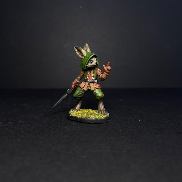 Pre Painted Rask Harefolk miniature for tabletop gaming  -Mrs MLG