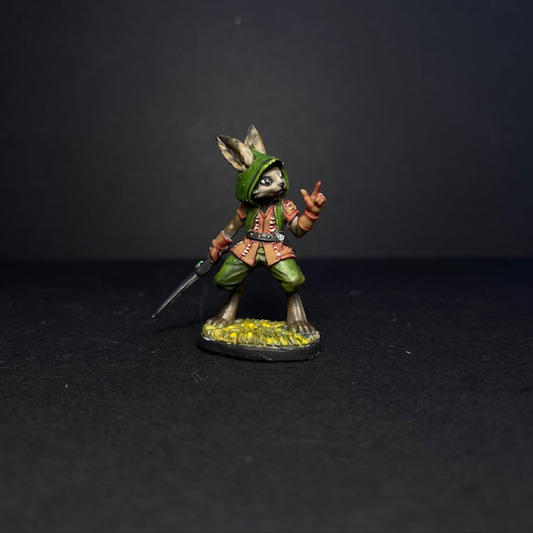 Pre Painted Rask Harefolk miniature for tabletop gaming  -Mrs MLG