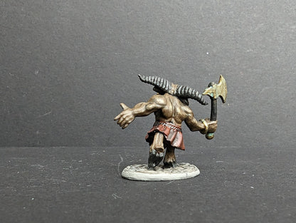 Pre Painted Minitaur miniature With Axe  painted by MrMLG