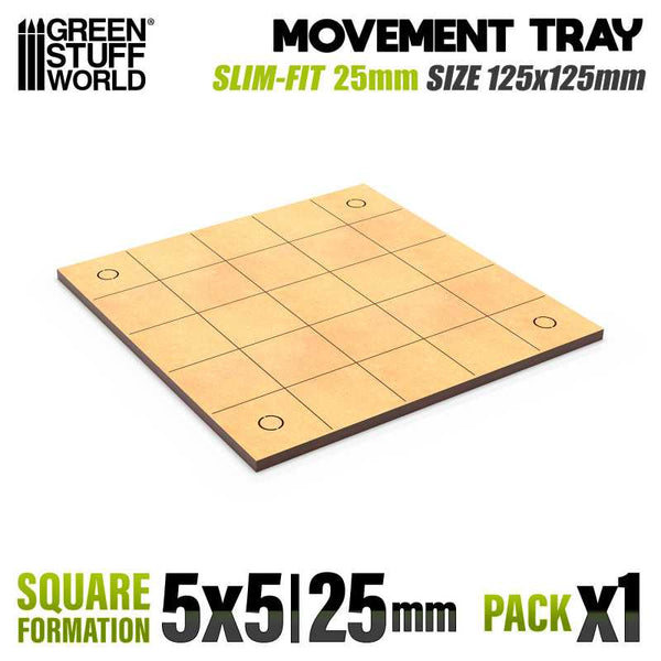 25mm Square 5x5 Slimfit The Old World Movement Tray X1 