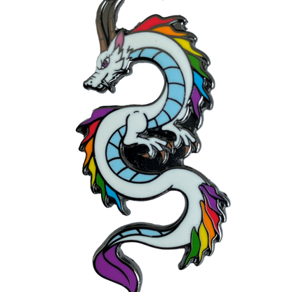 Rainbow Dragon Pride Pin Badge