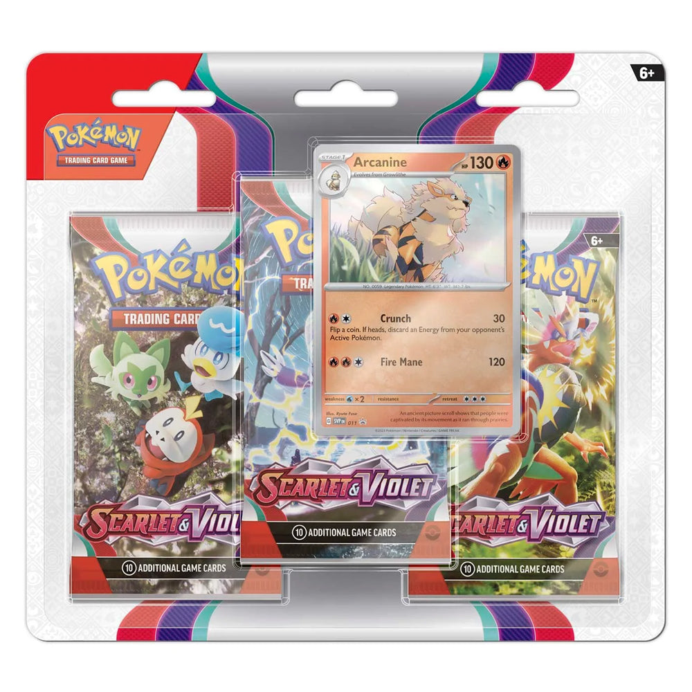 Pokémon TCG Scarlet & Violet Arcanine Promo Pack