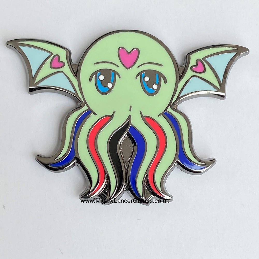 Poly Pridethulhu Pride Pin Badge