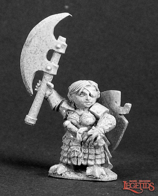 03293 Ursula Silverbraid, Female Dwarf Warrior