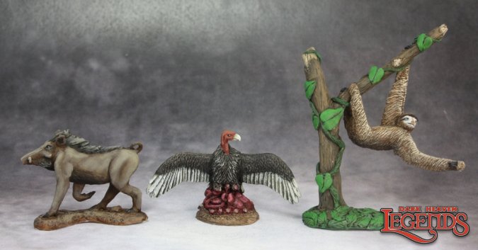 03624 Animal Companions Iv: Warthog, Vulture, Sloth