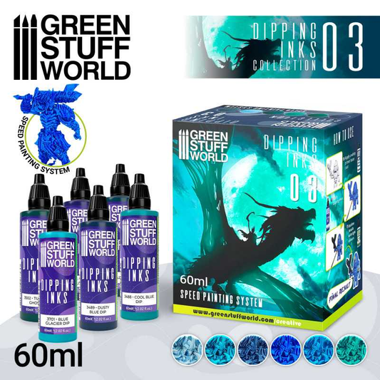 Dipping Inks Set 03 Blue/Turquoi...