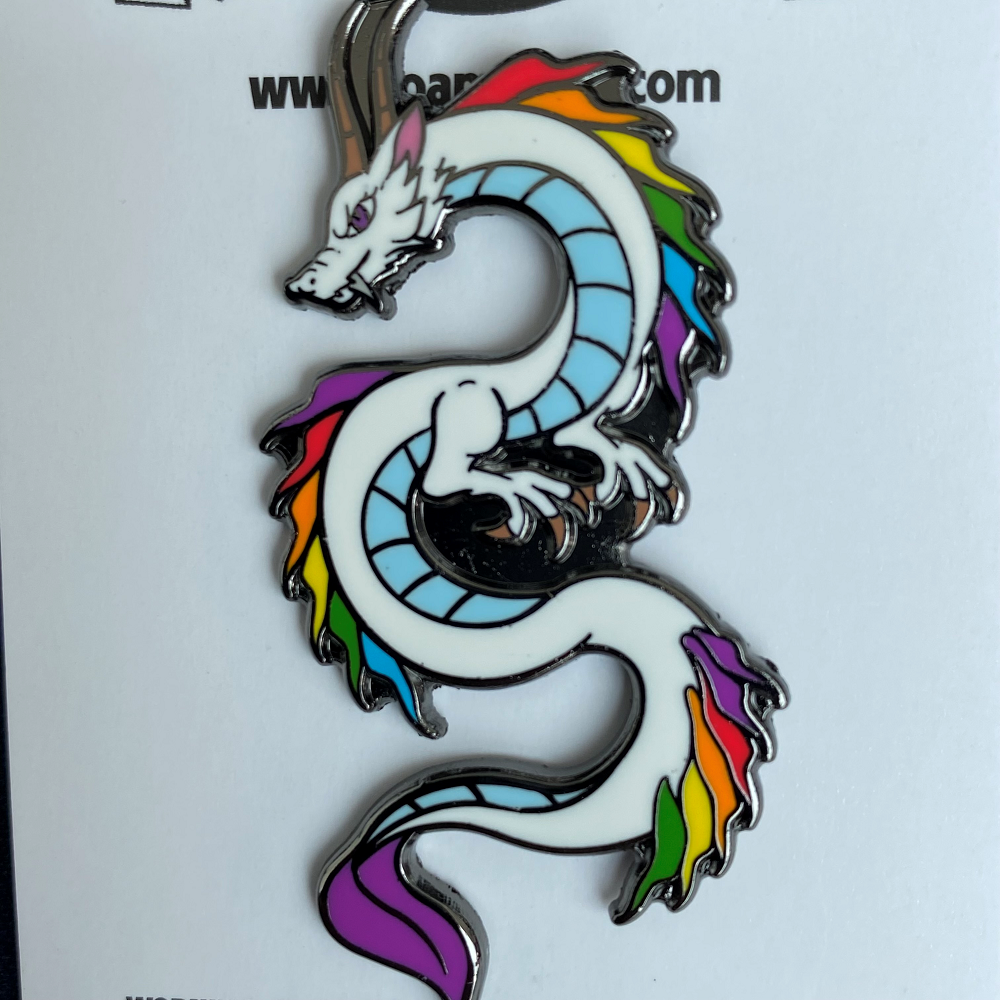 Rainbow Dragon Pride Pin Badge