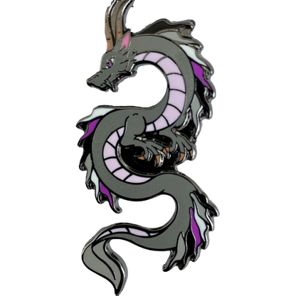 Asexual Dragon Pride Pin Badge