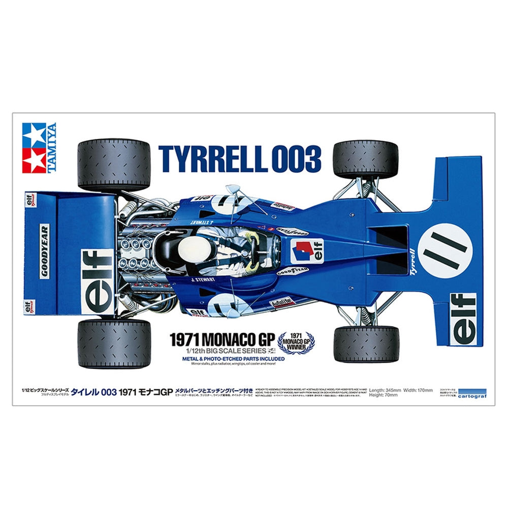 Tyrell 003 1971 Monaco GP 1/12th Scale Model