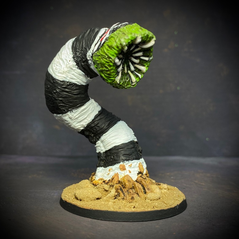 Prepainted Beetlejuice Style Sand Worm -MrsMLG