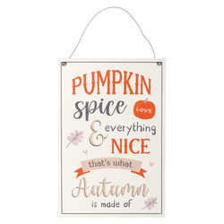 Pumpkin Spice Hanging Sign- 30cm