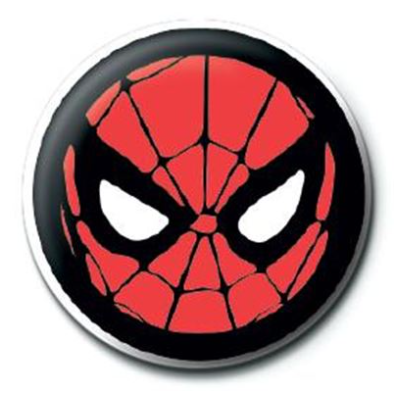 Spiderman Icon Badge - Marvel Comics Badge of Spiderman's face 