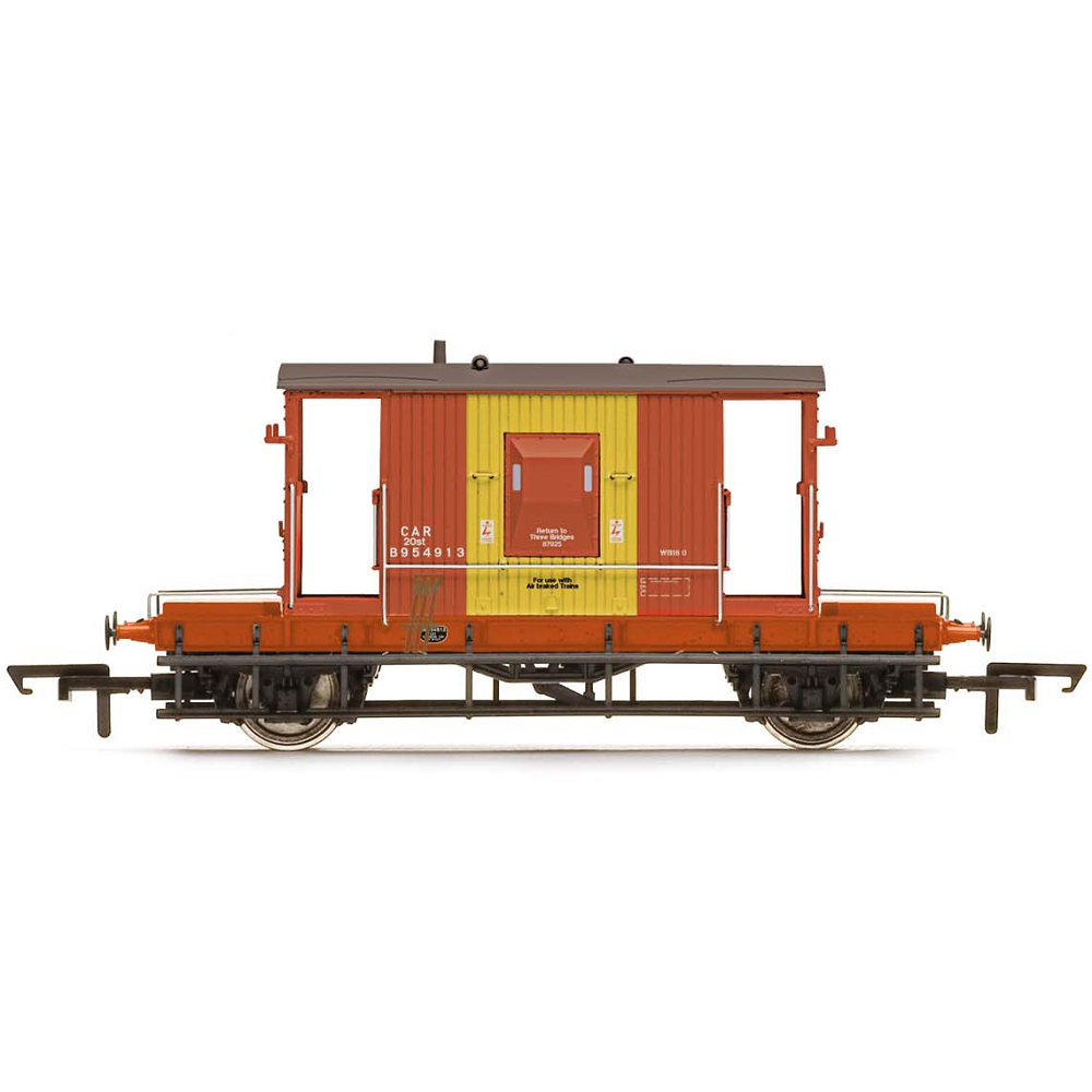 20T Brake Van B954913 by hornby. Scale model railway brake van 