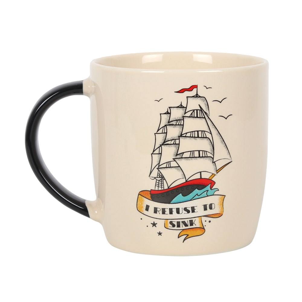 I refuse To Sink Tattoo Style Mug