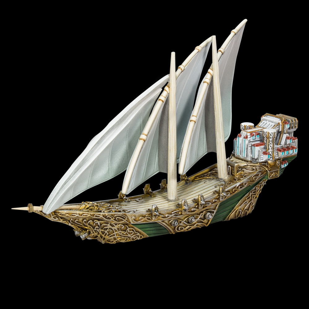 Elf Starter Fleet For Armada by Mantic. miniature ship