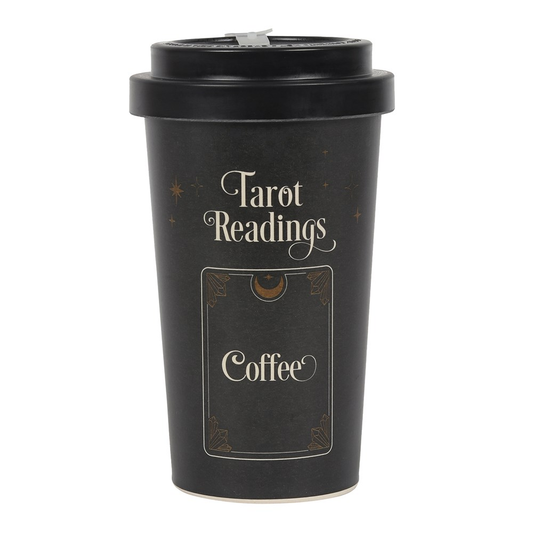 ravel mug with a tarot card desi...