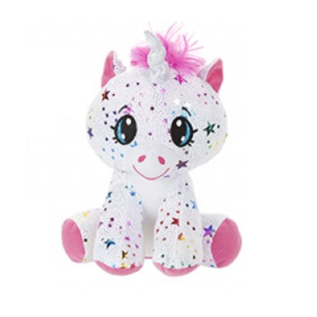 A super cute white unicorn soft ...