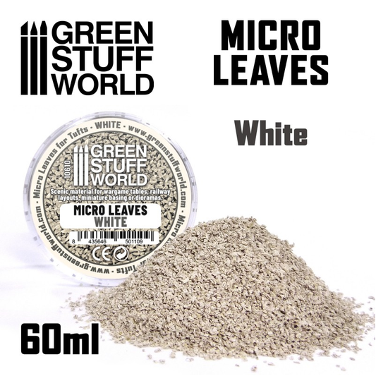 Micro Leaves -White - Green Stuf...