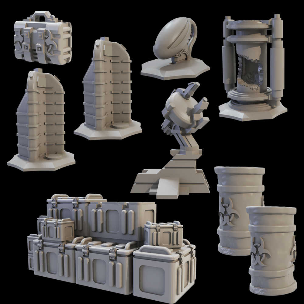 Sci-fi Objectives Terrain Crate - MGTC185 by Mantic games