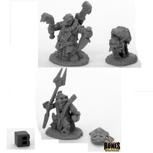 44048 - Bloodstone Gnome Heroes x2 (Reaper Bones Black)