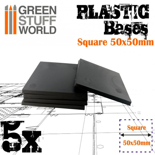 Plastic Square Bases 50x50 mm -9...