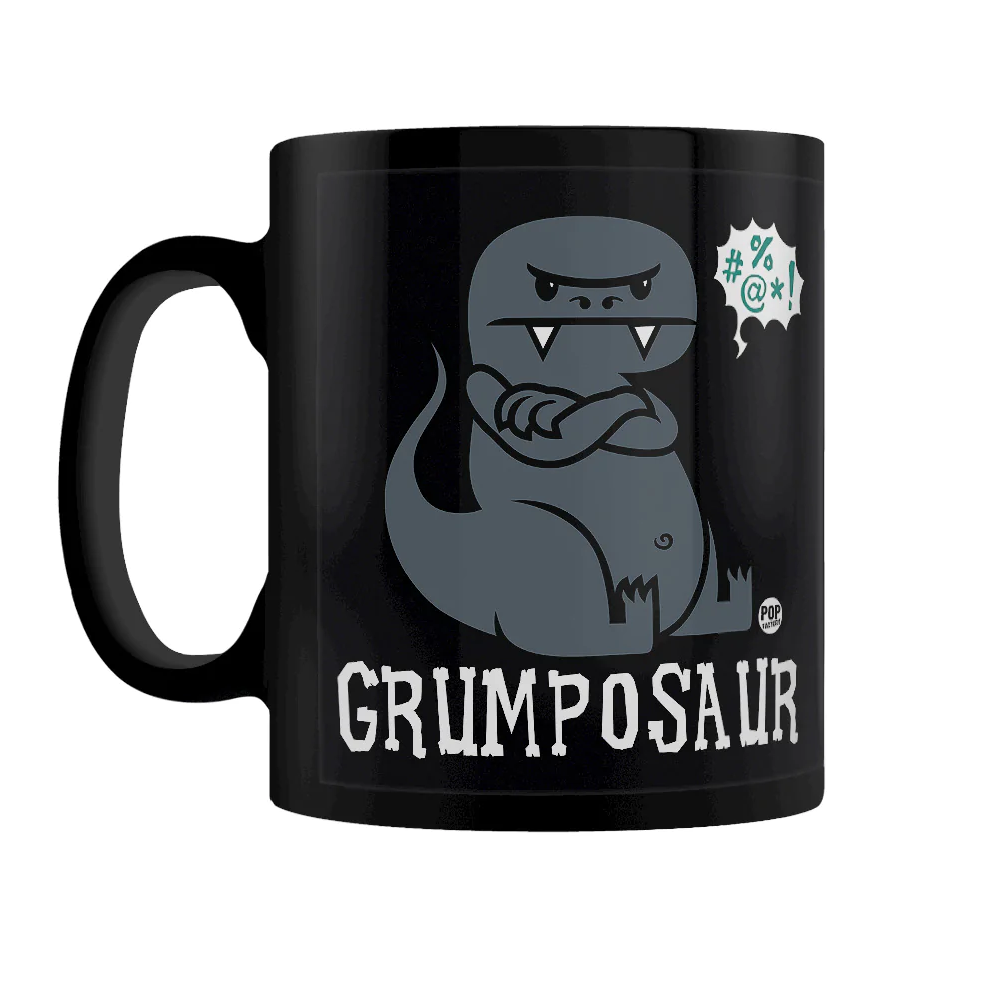 Grumposaur Pop Factory Black Mug