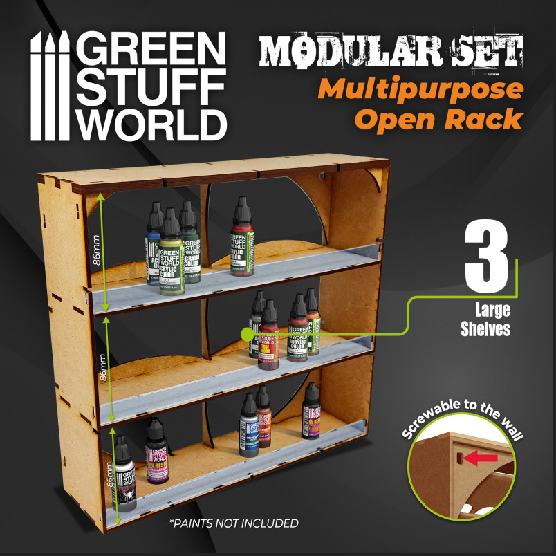 Green Stuff World Modular Set Multipurpose Open Rack 