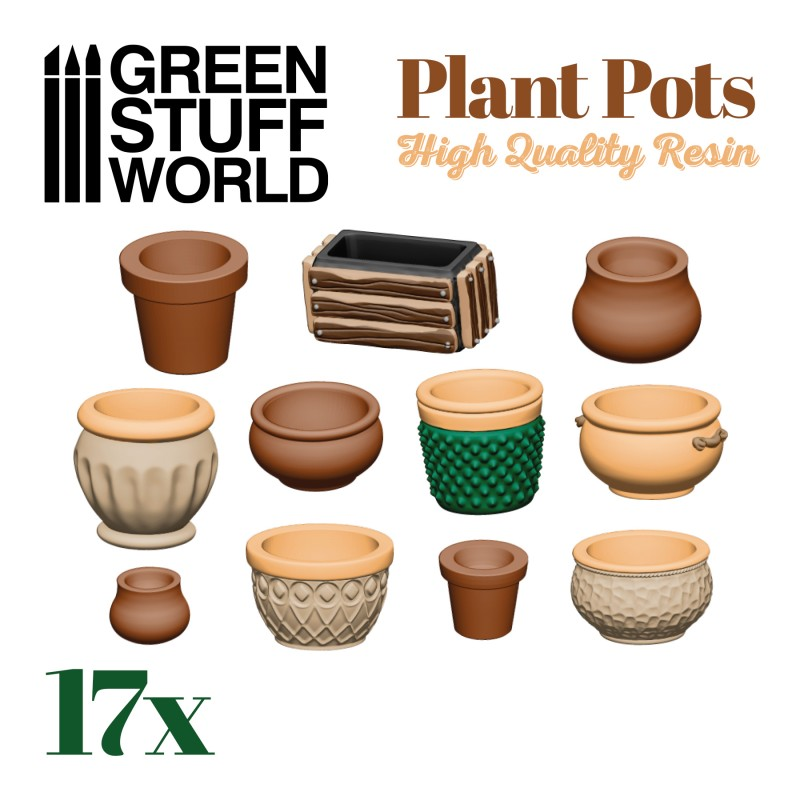 Resin Plant Pots - Green Stuff World