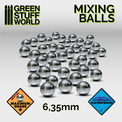 Mixing Paint Steel Bearing Balls in 6.35mm -9030 - Green Stuff World