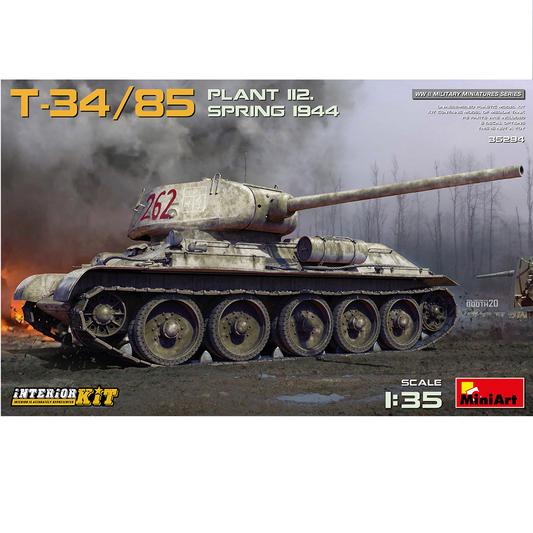 T-348-/85 Plant 112 Spring 1944 medium tank model - box art 