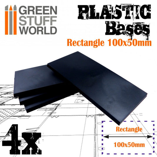 Plastic Base Rectangle 100x50mm ...