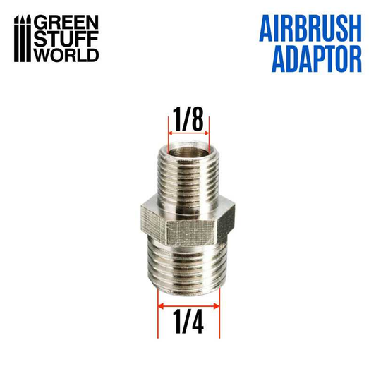 Airbrush Thread Adapter Male 1/4...