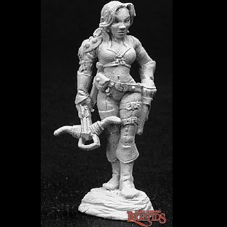 Reaper Miniatures dark heaven legends metal miniatures range 02743 Tara The Silent sculpted by Werner Klocke a human rogue