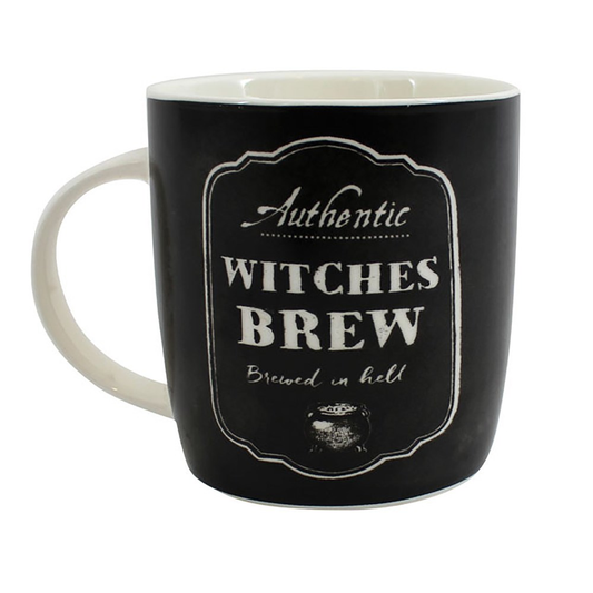 Witches Brew Mug. a black mug wi...