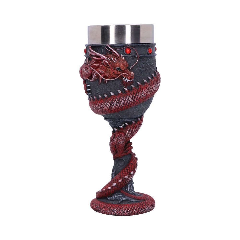 Nemesis Now Red Dragon Coil Goblet - 20cm