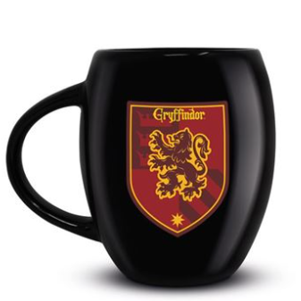 This black mug has the house cre...