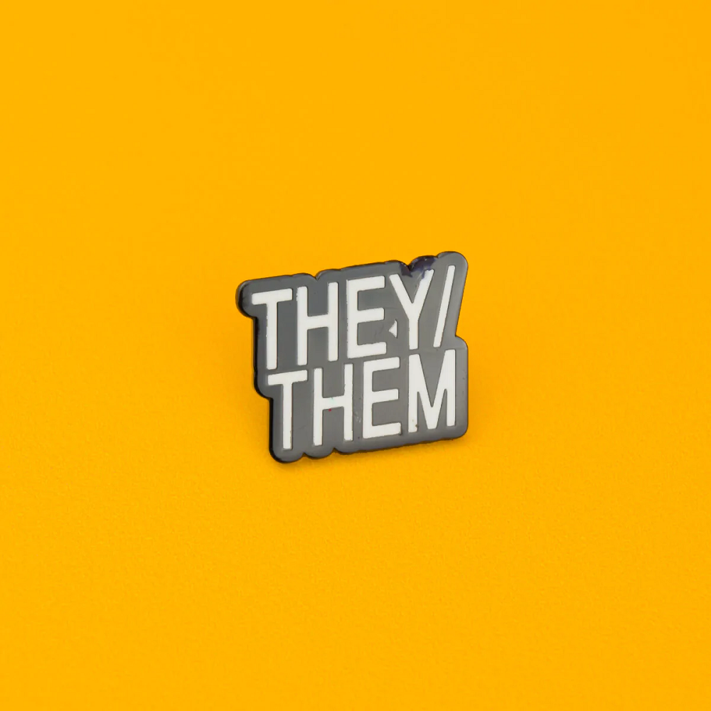 They/Them Enamel Pin Badge