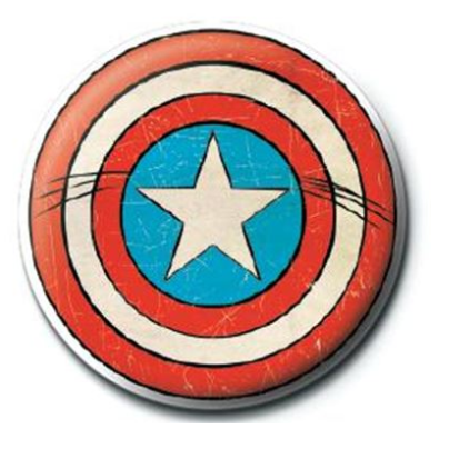 Captain America Shield Badge - M...