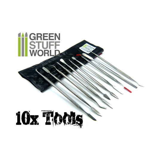 Sculpting Tools set of 10 - 1012- Green Stuff World