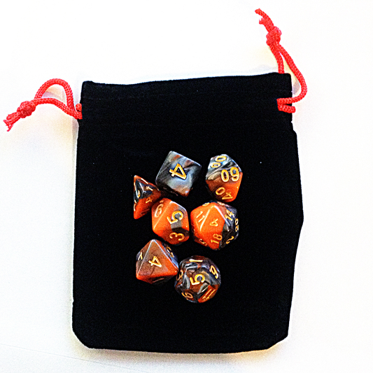 Black Rectangular Dice Bag With ...