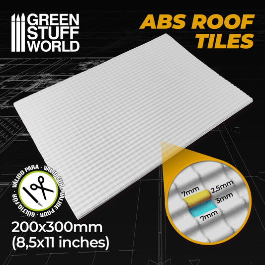 ABS Plasticard Roof Tiles Textur...