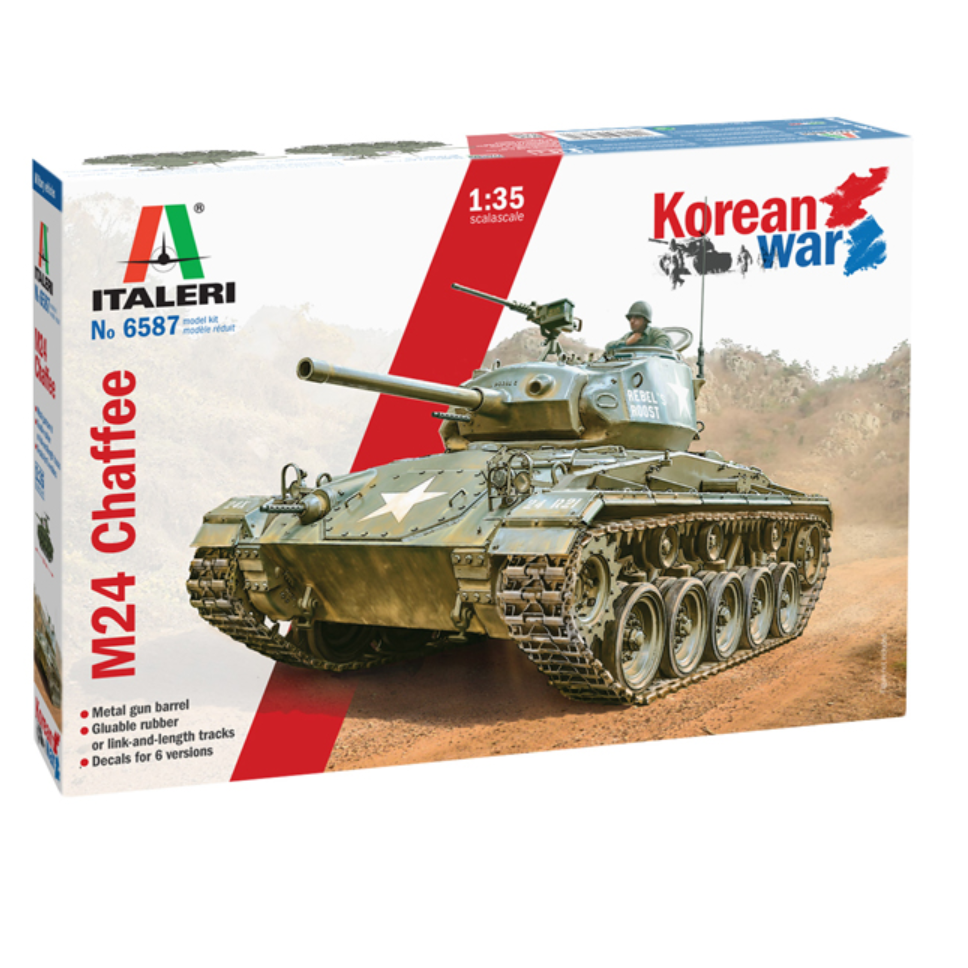 M24 Chaffee scale model kit - box art