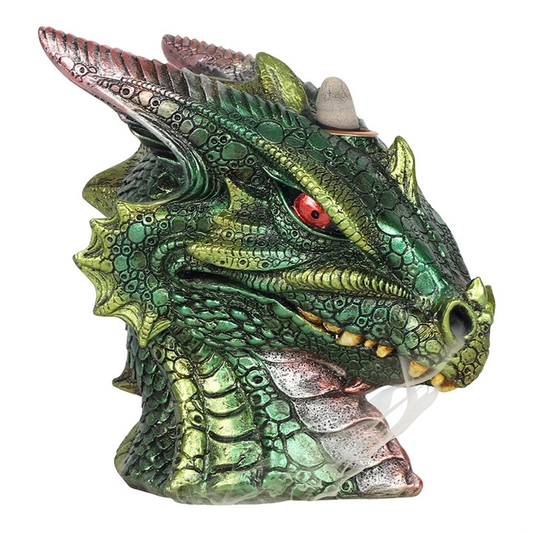 incense burner. green dragon hea...