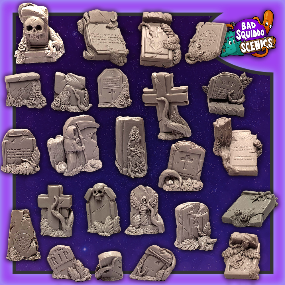 Overgrown Tombstones full set by Bad Squiddo Games