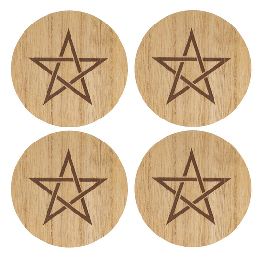 Kitchen Witch pentagram set of 4...