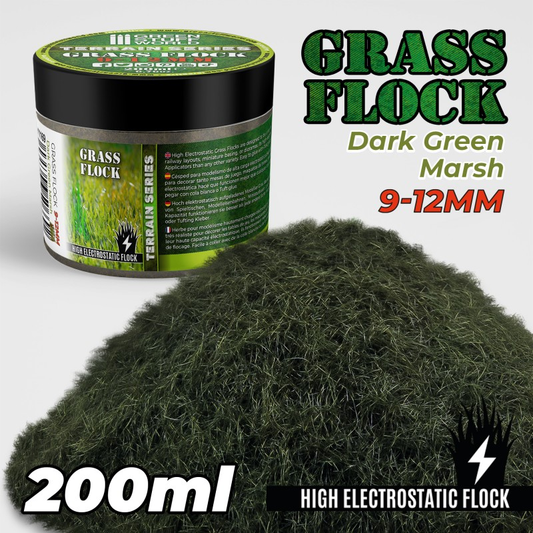 Dark Green Marsh 9-12mm Flock -2...