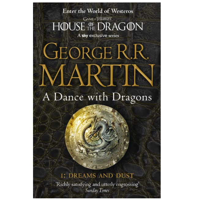 A Dance With Dragons: Part 1 Dreams and Dust a paperback by George R.R. Martin.